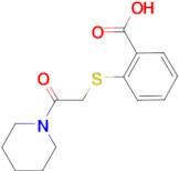 2-[(2-oxo-2-piperidin-1-ylethyl)thio]benzoic acid