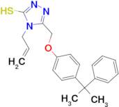 4-allyl-5-{[4-(1-methyl-1-phenylethyl)phenoxy]methyl}-4H-1,2,4-triazole-3-thiol