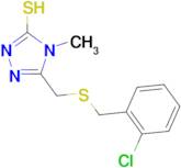 5-{[(2-chlorobenzyl)thio]methyl}-4-methyl-4H-1,2,4-triazole-3-thiol