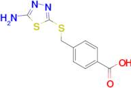 4-{[(5-amino-1,3,4-thiadiazol-2-yl)thio]methyl}benzoic acid