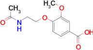 4-[2-(acetylamino)ethoxy]-3-methoxybenzoic acid