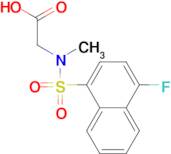 N-[(4-fluoro-1-naphthyl)sulfonyl]-N-methylglycine