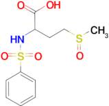 4-(methylsulfinyl)-2-[(phenylsulfonyl)amino]butanoic acid