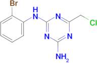 N-(2-bromophenyl)-6-(chloromethyl)-1,3,5-triazine-2,4-diamine