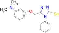 5-{[3-(dimethylamino)phenoxy]methyl}-4-phenyl-4H-1,2,4-triazole-3-thiol