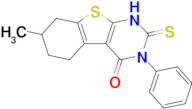 2-mercapto-7-methyl-3-phenyl-5,6,7,8-tetrahydro[1]benzothieno[2,3-d]pyrimidin-4(3H)-one