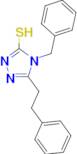 4-benzyl-5-(2-phenylethyl)-4H-1,2,4-triazole-3-thiol