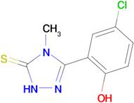 4-chloro-2-(5-mercapto-4-methyl-4H-1,2,4-triazol-3-yl)phenol