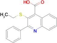 3-(ethylthio)-2-phenylquinoline-4-carboxylic acid