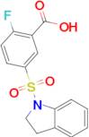 5-(2,3-dihydro-1H-indol-1-ylsulfonyl)-2-fluorobenzoic acid