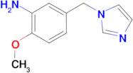 [5-(1H-imidazol-1-ylmethyl)-2-methoxyphenyl]amine