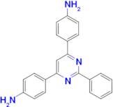 {4-[6-(4-aminophenyl)-2-phenylpyrimidin-4-yl]phenyl}amine