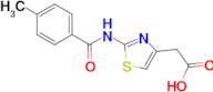 {2-[(4-methylbenzoyl)amino]-1,3-thiazol-4-yl}acetic acid