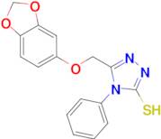 5-[(1,3-benzodioxol-5-yloxy)methyl]-4-phenyl-4H-1,2,4-triazole-3-thiol