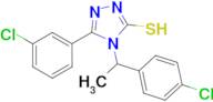 5-(3-chlorophenyl)-4-[1-(4-chlorophenyl)ethyl]-4H-1,2,4-triazole-3-thiol