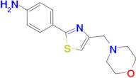 {4-[4-(morpholin-4-ylmethyl)-1,3-thiazol-2-yl]phenyl}amine