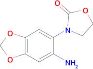 3-(6-amino-1,3-benzodioxol-5-yl)-1,3-oxazolidin-2-one