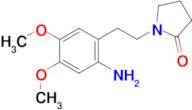 1-[2-(2-amino-4,5-dimethoxyphenyl)ethyl]pyrrolidin-2-one