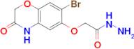 2-[(7-bromo-3-oxo-3,4-dihydro-2H-1,4-benzoxazin-6-yl)oxy]acetohydrazide