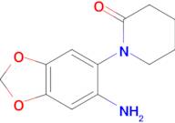 1-(6-amino-1,3-benzodioxol-5-yl)piperidin-2-one