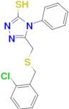 5-{[(2-chlorobenzyl)thio]methyl}-4-phenyl-4H-1,2,4-triazole-3-thiol