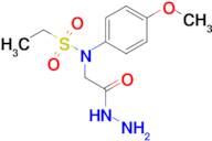N-(2-hydrazino-2-oxoethyl)-N-(4-methoxyphenyl)ethanesulfonamide