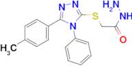 2-{[5-(4-methylphenyl)-4-phenyl-4H-1,2,4-triazol-3-yl]thio}acetohydrazide