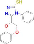 5-(2,3-dihydro-1,4-benzodioxin-2-yl)-4-phenyl-4H-1,2,4-triazole-3-thiol
