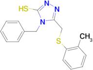 4-benzyl-5-{[(2-methylphenyl)thio]methyl}-4H-1,2,4-triazole-3-thiol