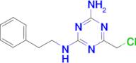 6-(chloromethyl)-N-(2-phenylethyl)-1,3,5-triazine-2,4-diamine