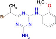 6-(1-bromoethyl)-N-(2-methoxyphenyl)-1,3,5-triazine-2,4-diamine
