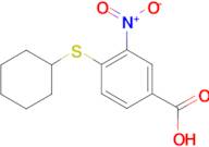 4-(cyclohexylthio)-3-nitrobenzoic acid