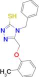 4-benzyl-5-[(2-methylphenoxy)methyl]-4H-1,2,4-triazole-3-thiol