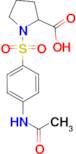 1-{[4-(acetylamino)phenyl]sulfonyl}proline