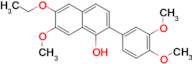 2-(3,4-dimethoxyphenyl)-6-ethoxy-7-methoxy-1-naphthol