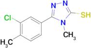 5-(3-chloro-4-methylphenyl)-4-methyl-4H-1,2,4-triazole-3-thiol