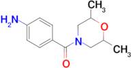 {4-[(2,6-dimethylmorpholin-4-yl)carbonyl]phenyl}amine