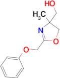 [4-methyl-2-(phenoxymethyl)-4,5-dihydro-1,3-oxazol-4-yl]methanol