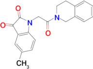 1-[2-(3,4-dihydroisoquinolin-2(1H)-yl)-2-oxoethyl]-5-methyl-1H-indole-2,3-dione