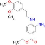 ethyl 3-amino-4-{[2-(3,4-dimethoxyphenyl)ethyl]amino}benzoate