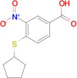 4-(cyclopentylthio)-3-nitrobenzoic acid