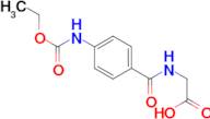 N-{4-[(ethoxycarbonyl)amino]benzoyl}glycine