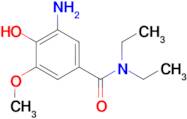 3-amino-N,N-diethyl-4-hydroxy-5-methoxybenzamide