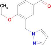 4-ethoxy-3-(1H-pyrazol-1-ylmethyl)benzaldehyde