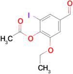 2-ethoxy-4-formyl-6-iodophenyl acetate