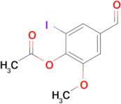 4-formyl-2-iodo-6-methoxyphenyl acetate