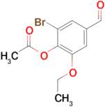 2-bromo-6-ethoxy-4-formylphenyl acetate