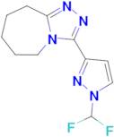 3-[1-(difluoromethyl)-1H-pyrazol-3-yl]-6,7,8,9-tetrahydro-5H-[1,2,4]triazolo[4,3-a]azepine