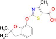 2-[(2,2-dimethyl-2,3-dihydro-1-benzofuran-7-yl)oxy]-4-methyl-1,3-thiazole-5-carboxylic acid