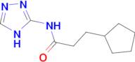 3-cyclopentyl-N-4H-1,2,4-triazol-3-ylpropanamide
